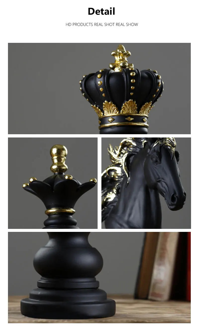 Figurina de Xadrez de Resina