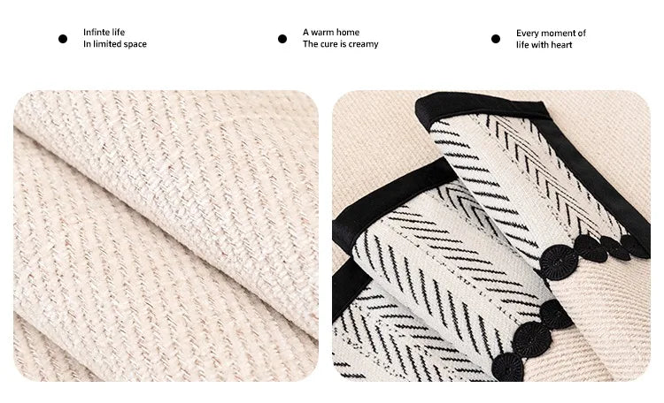 Cobertor de Sofa de Chenille para Sala de Estar