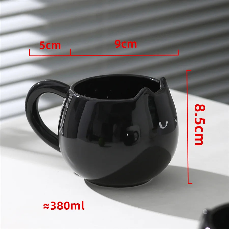 Caneca Gatinho de Cerâmica 380ml