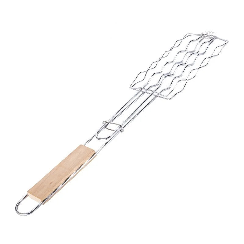 Cesto Grelhador em Aço Inox para Linguiças