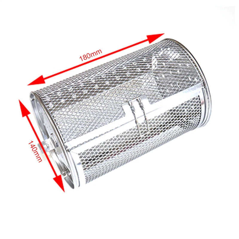 Cesto Giratório em Aço Inox para Air Fryer e Forno