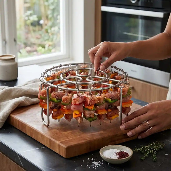 Suporte Vertical para Espetos para Air Fryer