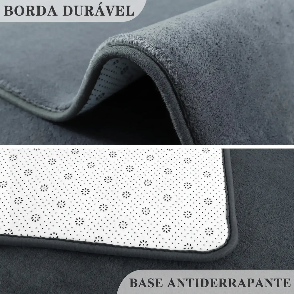 Tapete de Veludo Coral para Sala e Quarto