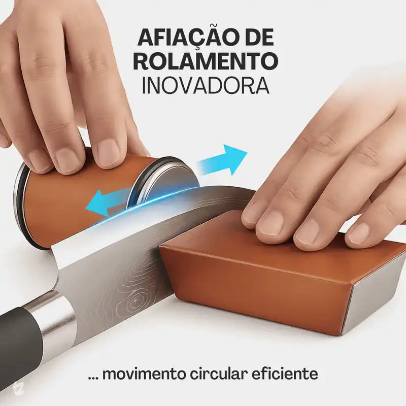 Affino™ - Afiador de Facas Magnético de Rolo Diamantado + Brinde Grátis